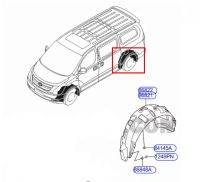 HYUNDAI H1 ซุ้มล้อหลัง / อะไหล่แท้ ปี 2008-2019 ฮุนได เอสวัน เฮดวัน ซุ้มล้อ อะไหล่แท้เบิกศูนย์ 3-4 วัน HDGN แท้