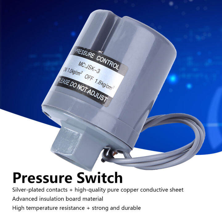 G3/8 Pressure Switch 16A Pressure Switch Adjustment for Automatic
