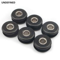 【SALE】 อุปกรณ์เสริมรถจักรยานยนต์ยาง Gas Mount Grommets พร้อมแขนโลหะสำหรับ Harley Softail FXST Heritage FLST FXWG