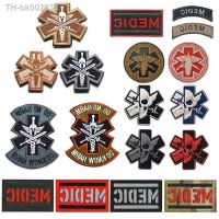 ◆✟✥ Embroidered Patches MEDIC MED Skull Tactical Military Patches PARAMEDIC Decorative Reflective Medical Embroidery Badges