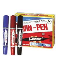 ( Pro+++ ) สุดคุ้ม ปากกาเคมี ปากกาเมจิก ตราม้า 2 หัว (12ด้าม/1กล่อง) ราคาคุ้มค่า ปากกา เมจิก ปากกา ไฮ ไล ท์ ปากกาหมึกซึม ปากกา ไวท์ บอร์ด