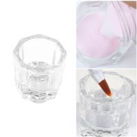 Crystal Cup For Nail Manicure Tool Clear Glass Container Wash Brush Dappen Dish Acrylic Powder Liquid Mini Bowl Equipment NT1606 Cups  Mugs Saucers