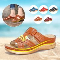 COD Premium Orthopedic Sandals Women  Low Heels Walking Sandals Toe Corrector Cusion Open Toe Comfy Sandals