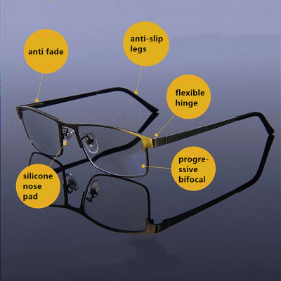2020 smart Progressive photochromic reading glasses unisex anti-blue light multifocal near dual-use Presbyopic Glasses 1.0-4.0