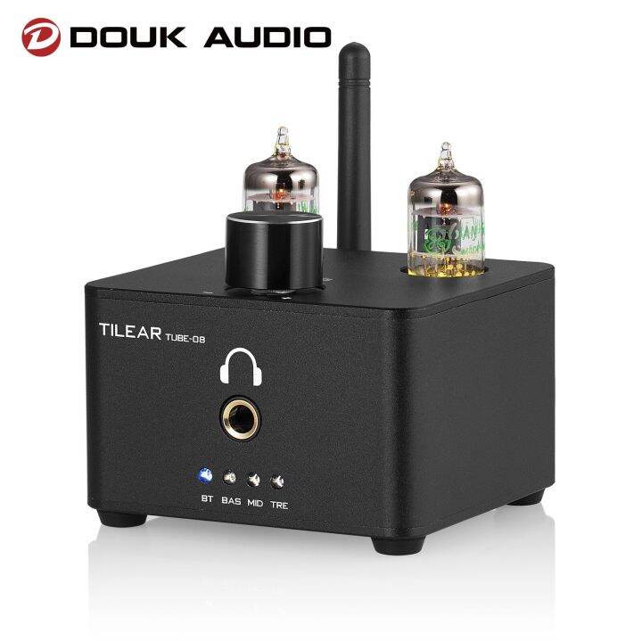Douk Audio HiFi Valve Tube Stereo Preamp Bluetooth 5.0 Receiver Mini