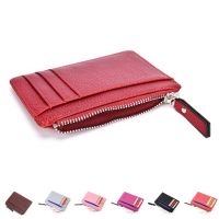 Black Red Mens Faux Leather Wallet Slim Credit Card Holder ID Business Money Clip Holder  Waterproof Faux Leather Parse Wallet