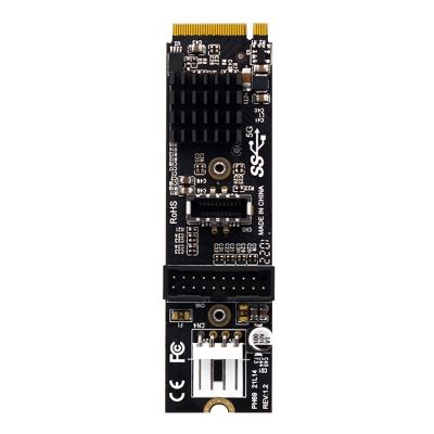 PH69 M.2 M Key PCIe to USB 3.1 Front Expansion Card 5Gb PCIe to USB 3.1 Expansion Card with 4Pin Port Cable