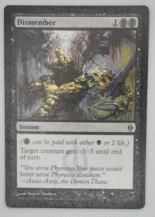 MTG Card Dismember - Instant Uncommon - New Phyrexia | Lazada PH