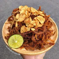 Khô Heo Cháy Tỏi Ớt 200G Vị Đậm Đà Mường Then, Thịt Heo Khô Chiên Tỏi Ớt Giòn Rụm Siêu Ngon