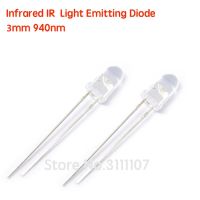 50PCS/LOT LED 3mm 940nm IR Infrared Emitting Round Tube Light diode New Wholesale ElectronicElectrical Circuitry Parts