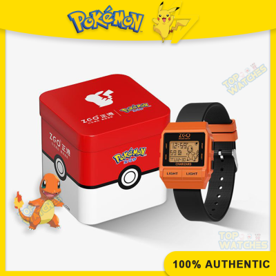 ของแท้ 100% Pokemon Watch สำหรับเด็กผู้ชายนาฬิกากันน้ำ Psyduck นาฬิกาดิจิตอลสำหรับเด็กผู้หญิงสร้อยข้อมือแฟชั่น ล้างไฟกลางคืน นาฬิกาเด็กกันรอยขีดข่วนของขวัญวันเกิด 8933