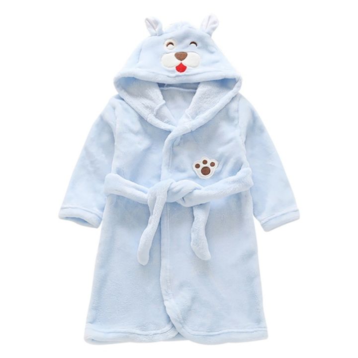 xiaoli-clothing-เสื้อคลุมอาบน้ำเด็กเด็กหญิงเด็กชายตัวเล็กมีฮู้ดลายการ์ตูนชุดนอน-kado-ulang-tahun-1-7ปีเด็กวัยหัดเดินชุดนอนผ้าสักหลาด