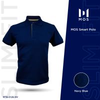 NEW ! เสื้อโปโล MOS K COOL ผ้าดรายเทค รุ่น Slim Fit ทรงคอปก แต่งสาบเสื้อ MTB-0126 สีหล่อ ๆ ทั้งนั้นเลยจ้า