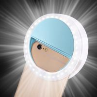 cute  Selfi Telephone Lampa Na Telefon Lens Photography socket Led Ring Light Portable Mobile Selfie Lamp for Iphone Clip Lampe