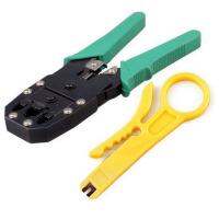 QZ-Rj45 Portable Lan Networks Tool Kit Utp Cable Tester And Plier Crimp Crimper Plug Clamp Pc Ne