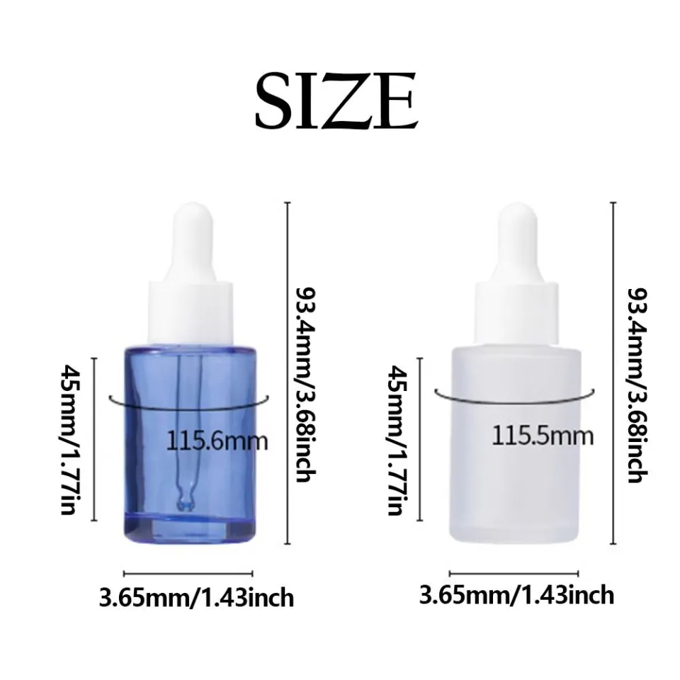 FRCOLOR 2pcs Perfume Bottle Glass Container Makeup Containers Travel  Containers for Liquids Portable Spray Bottle Beauty Bottle Amber Dropper  Bottles