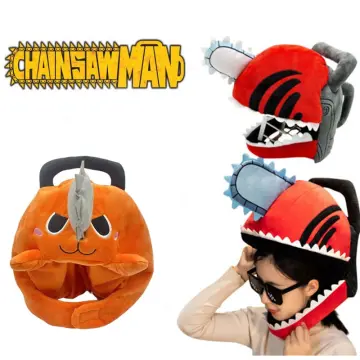  chainsaw man denji pochita cosplay plush helmet mask manga box  set for kids (Fluffy) : Toys & Games