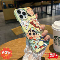 AA Iphone case เคสไอโฟน ️️เคสไอโฟน11/12/13/14 Pro max เคสเรียบ Cute Crayon-Shinchan Smooth Hard Case For iPhone 11,12,13,12PM,14PM ส่งฟรี