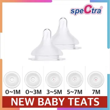 Spectra Wide Neck Nipples / Teats 2pcs (S / M / L / XL size)