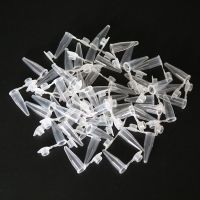 【CW】○❂  0.2 Ml Centrifuge Tube 50 Test Tubes Transparent Plastic Science Laboratory Accessories Lid