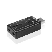 Thẻ Âm Thanh USB 2.0 Gắn Ngoài Mini Micrô Âm Thanh Ảo 12Mbps 3D 7.1 Kênh