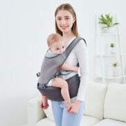 Địu Mother World Địu Em Bé Kiểu Ghế Ngang Hông Đai An Toàn Cho Bé
