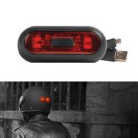 {bee car products} หมวกกันน็อคไฟ LED ชาร์จ USB ไฟเพื่อความปลอดภัยในเวลากลางคืนโคมไฟส่วนท้ายสำหรับเตือนสัญญาณกันน้ำอุปกรณ์เสริมสำหรับขับขี่