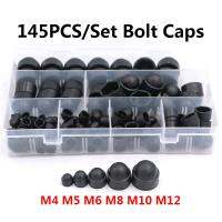 145PCS/Set Hexagon Plastic M4 M5 M6 M8 M10 M12 Bolt Nut Dome Protection Caps Covers Exposed Protect Against Weathering Covers Nails  Screws Fasteners