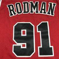 Rodman jersey number 91 bulls black red mesh embroidery big yards basketball uniform mn vest apparel