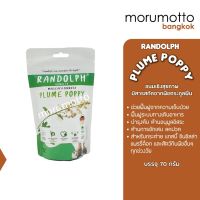 RANDOLPH Herbal TX Plume Poppy แรนดอล์ฟ พลัม ป็อบปี้ ขนมเชิงสุขภาพทางเลือกสำหรับสัตว์กินพืชขนาดเล็ก (70 กรัม)