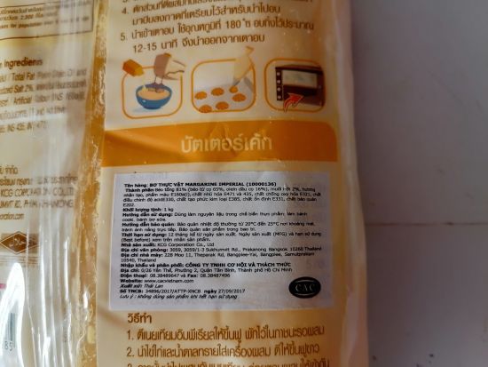 Túi 1 kg bơ thực vật thailand imperial margarine halal cac-hk - ảnh sản phẩm 3