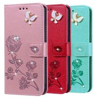 ◆▨ Rose Flower Wallet Stand Case for Apple iPhone 11 Pro Max X XR XS SE2 6 6s 7 8 Plus 5s se 5C Luxury Leather Flip Book Cover