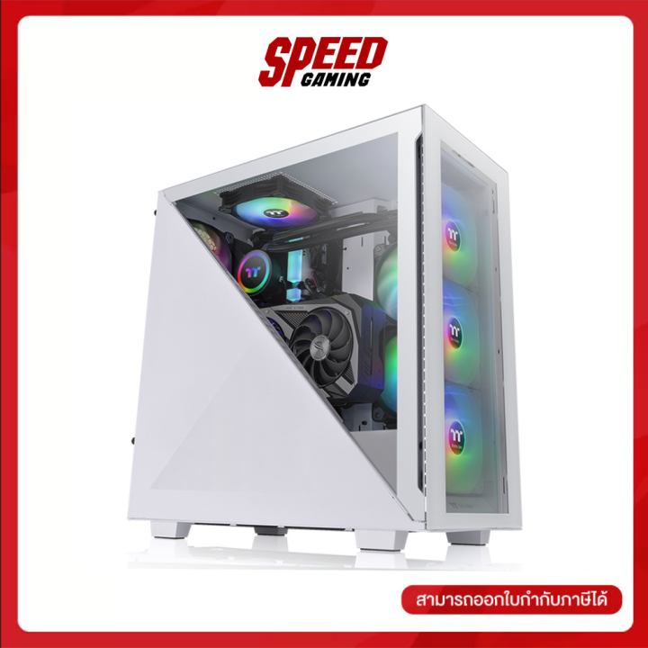 Thermaltake Computer Case Divider 300 TG ARGB Snow By Speed Gaming