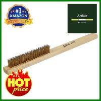 แปรงลวดทองเหลือง 3 แถว ด้ามไม้ MIXPRO3-ROW BRASS WIRE BRUSH WITH WOODEN HANDLE MIXPRO **ของแท้100%**