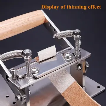 Leather Paring Machine Leather Skiver Splitter with ,Leather Skiving  Machine Leather Peeling Machine Leathercraft diy for Home 