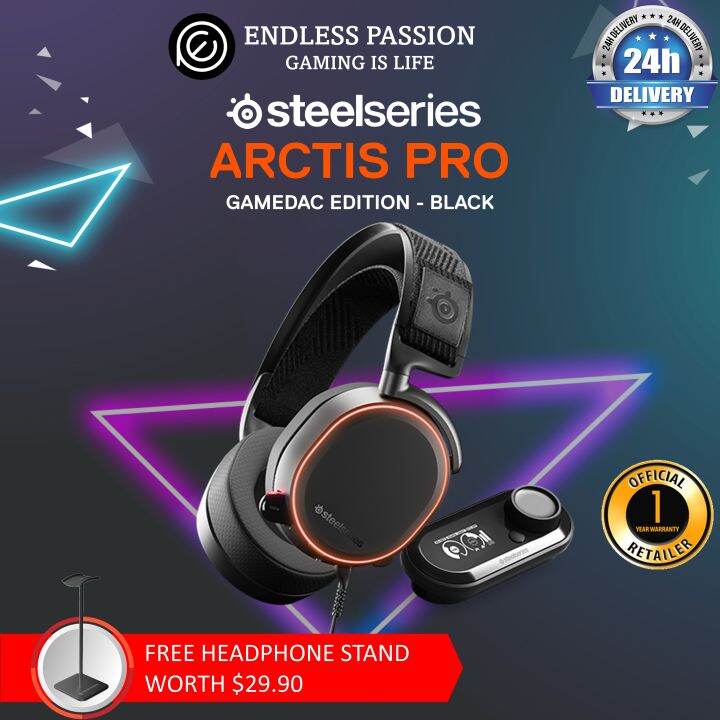 SteelSeries Arctis Pro + GameDAC Gaming Headset - Certified Hi-Res