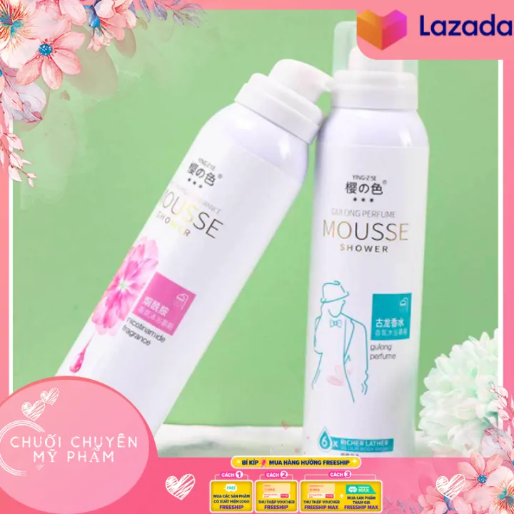Sữa Tắm Bọt Hương nước hoa YING-Z-SE Mousse Dùng cho Da khô, Da nhạy ...