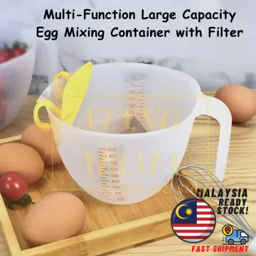 Filter Measuring Cup with Handle Large Capacity Multifunctonal