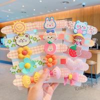 【Ready Stock】 ☏ C18 Childrens Cartoon Velcro Hair Accessories Cute Baby Short Post Sticky Broken Hair Artifact Little Girl Bangs Stickers