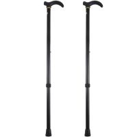 2X Aluminium Alloy Ultralight Walking Stick Adjustable Walking Cane For Elderly