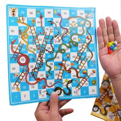 12PC Snake Ladder Paper Flying Board Game Kids Birthday Gifts Souvenirs Rewards Back to School