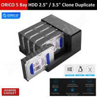 ORICO 6558US3-C 5 Bay โคลน Offline ได้ HDD SSD 10TB x 5Bay = 50TB USB 3.0 SATA 2.5" and 3.5" Docking Station Hard Drive Enclosure Case