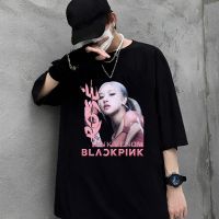 {สุขสันต์วันหยุด}เสื้อยืดคุณภาพดี   {ลูกเกดดำ}เสื้อ blackpink album pink venom Lisa แบล็คพิ้ง Jisoo Jennie Rose เสื้อยืด s-5xl o