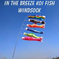 ว่าวNWL7374 40/70/100ซม.กลางแจ้งสไตล์ญี่ปุ่น Yard Decor Windsock แขวนตกแต่งธงปลาคาร์พระฆังลม