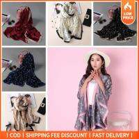 GOOD MOOD BEAUTY Cashmere Pashmina Silk Knitted Wrap Lady Shawl Women Scarves Flower Printed Neckerchief