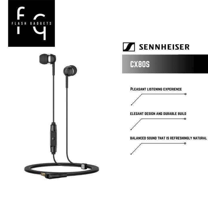 Sennheiser CX 80S In Ear Headphones 2 Years Sennheiser Warranty