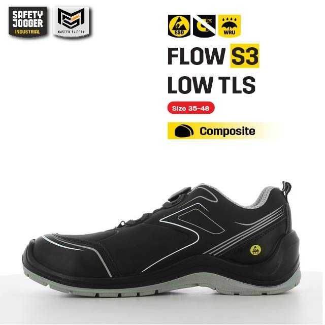 [ของแท้พร้อมส่ง] Safety Jogger รุ่น FLOW S3 LOW TLS รองเท้าเซฟตี้
