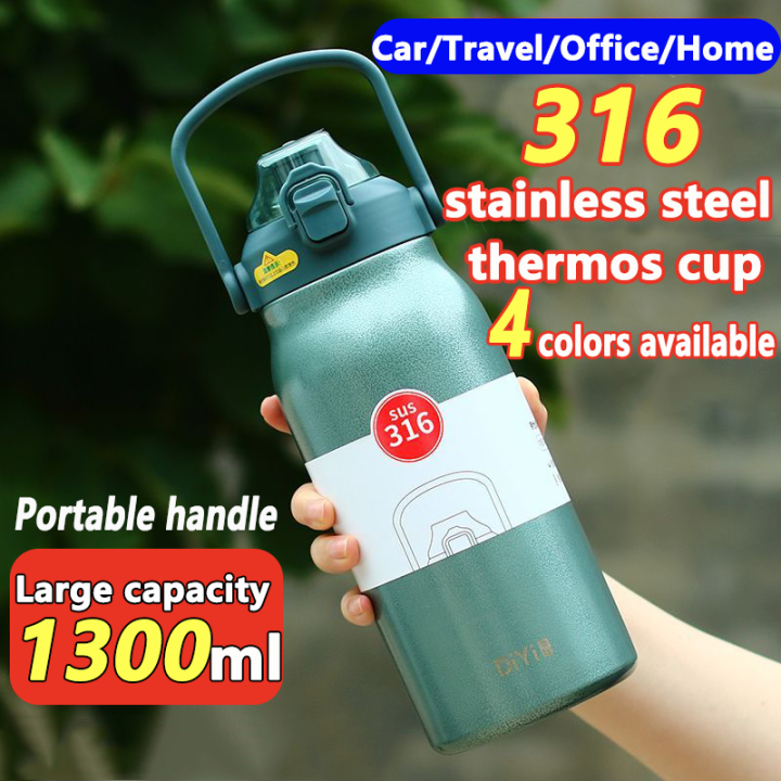 1300ML Thermal Water Bottle Large Capacity Thermos Bottle with