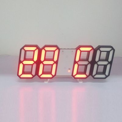【❂Hot On Sale❂】 gefengjuan นาฬิกาจับเวลาพื้นผิวนาฬิกาแขวนกระจกแบบ3มิติจับเวลาใช้ในบ้านนาฬิกาเตือนตั้งเวลาอัตโนมัติ3d Led มัลติฟังก์ชัน