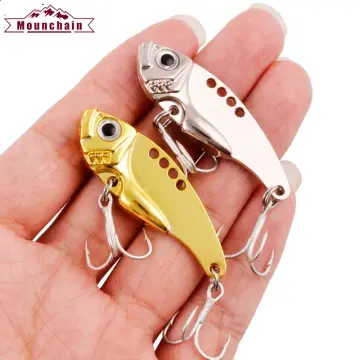 Fishing Lure Bait Rotating Sequin Long Throw Vib Metal Bait Hook 9g 13g 17G, Other